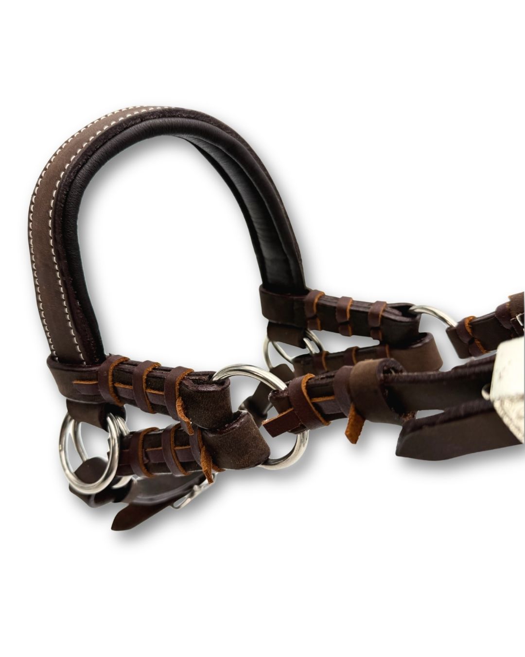 Western Sidepull dunkelbraun super soft Zweiohr Kopfstück 