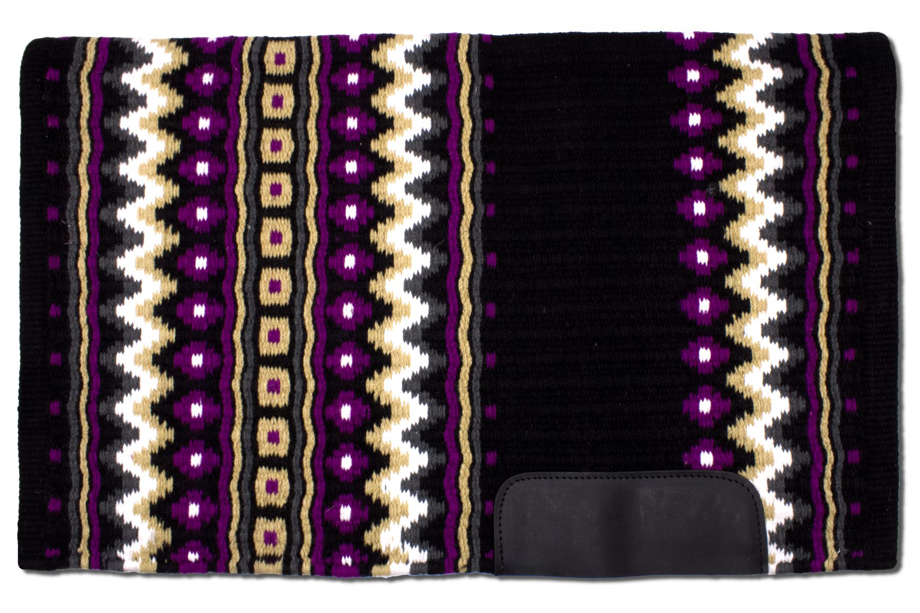 Western Blanket schwarz, lila, beige