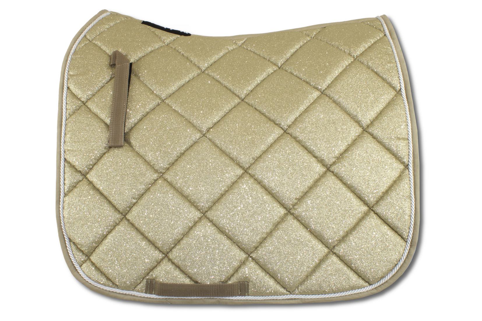 Glitzer Schabracke, champagner - gold DR