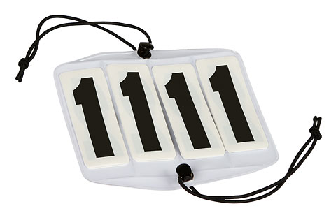 321469-tuniernummern-gumiband-4-st Turniernummern 4-Stellig Gummiband-Befestigung