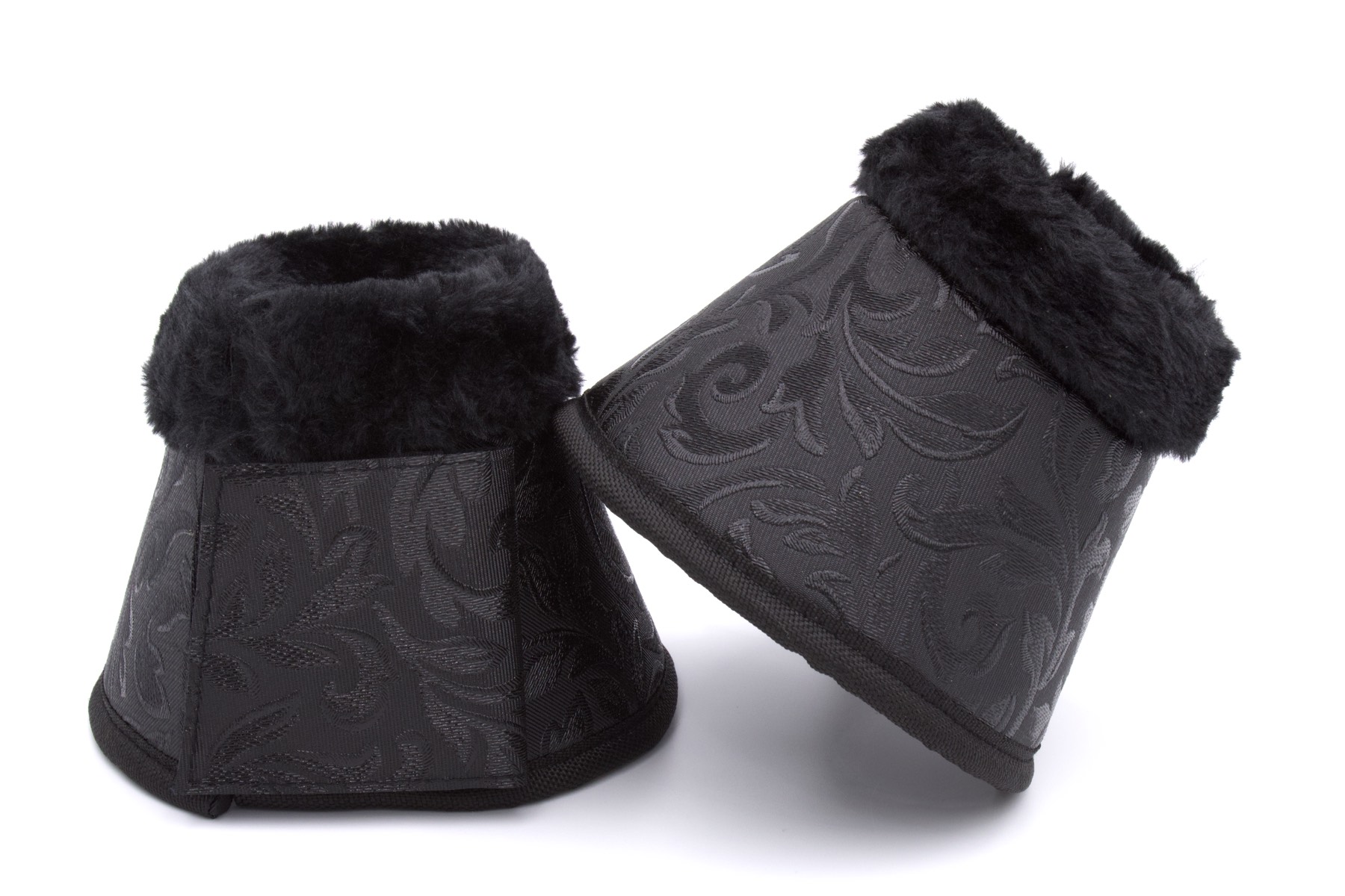 hufglocken-flower-schwarz-64lo1y Hufglocken mit Fellrand, black, Springglocken schwarz