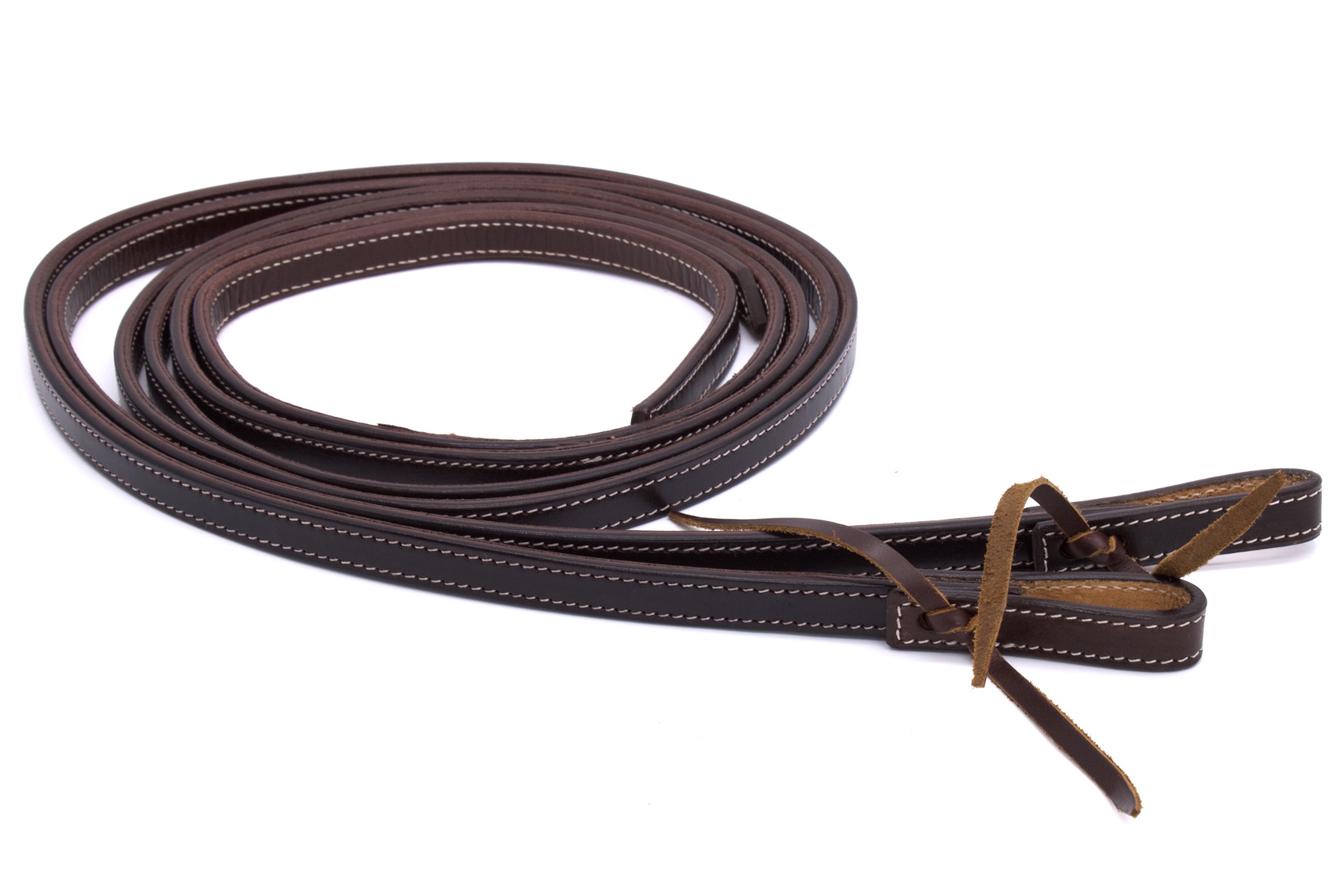 Redini Western Split Reins Aperte In Biotane 16 Mm Marrone Scuro – 2,15 M Da Collar & Leash