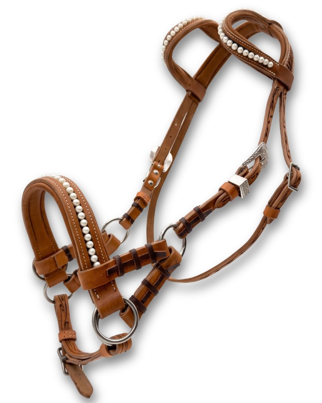 Weiches Western Sidepull mit Perlen Earloops, Zweiohr, Supersoft