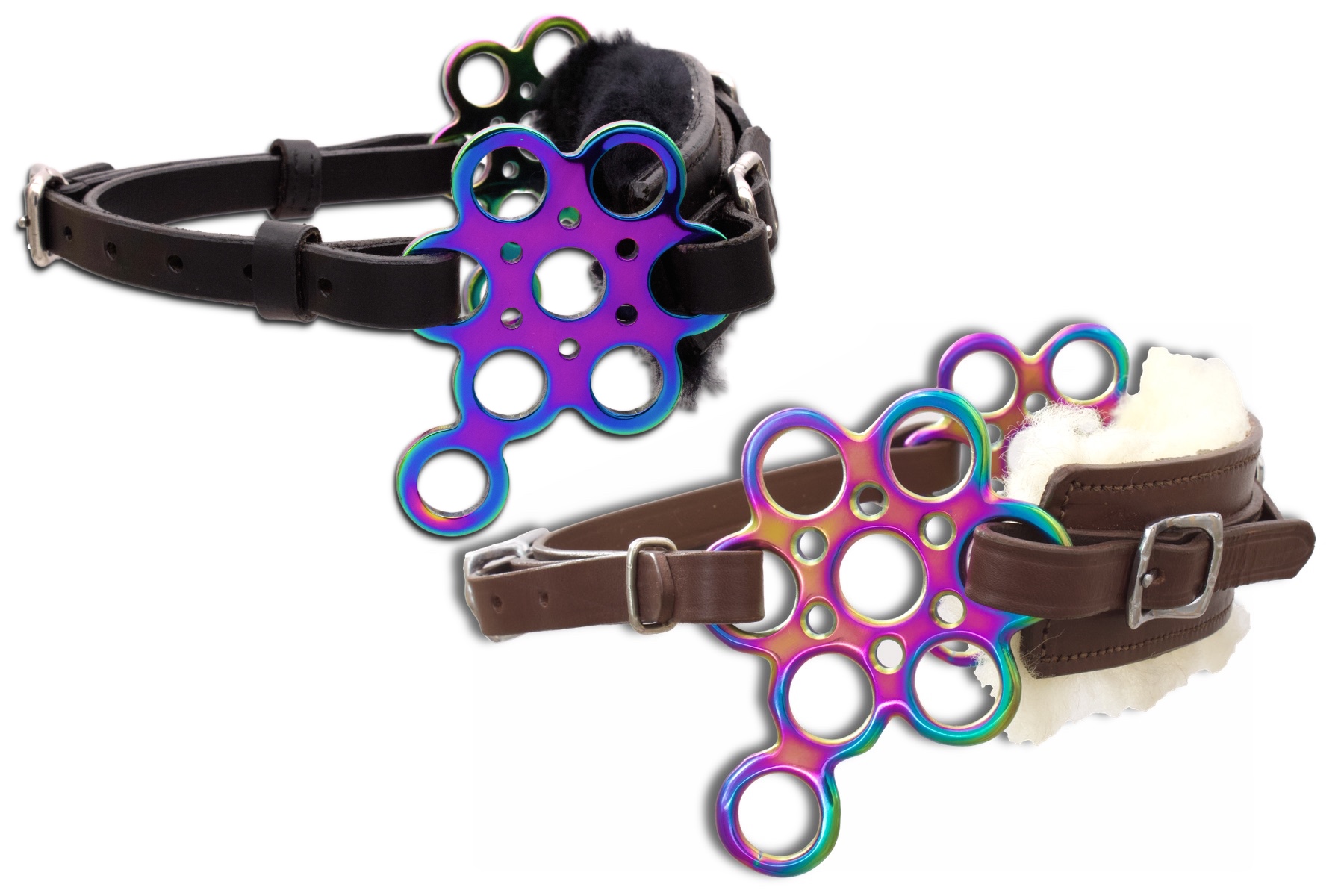 Hackamore Flower rainbow, echt Lammfell, bunt Hackamore Flower rainbow, echt Lammfell, bunt