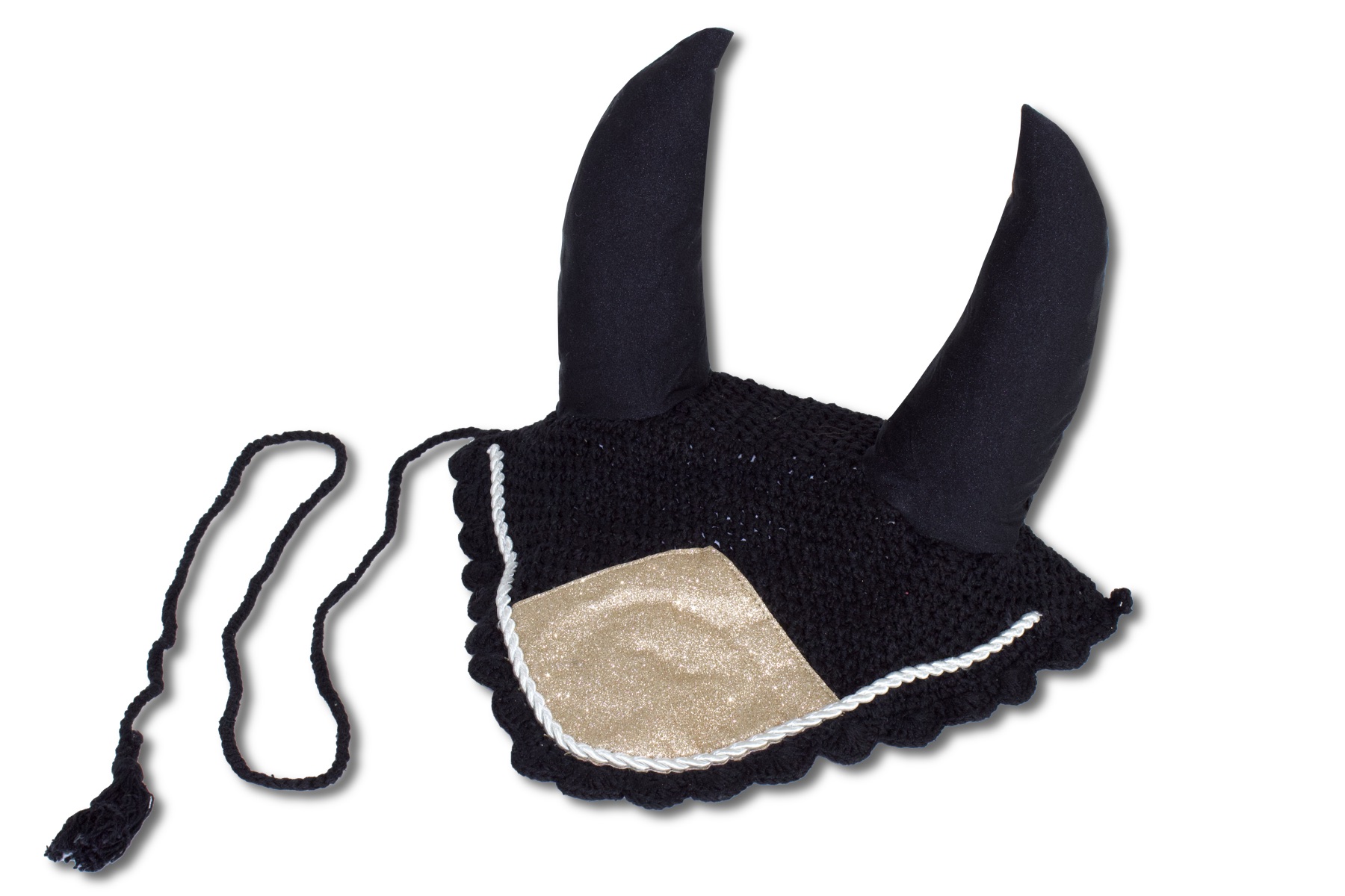 fliegenhaube-rosegold-238aff Fliegenmütze, Fliegenhaube Glitzer rosegold